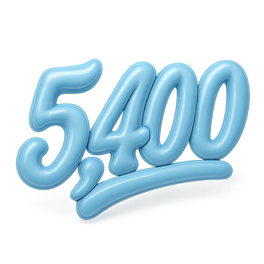 5,400